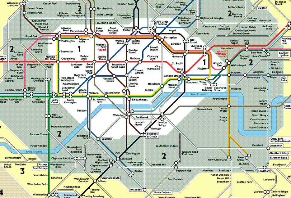 London Map Wimbledon